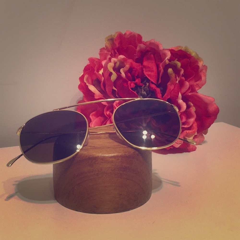 Illesteva Dor II Straight Brow Bar Aviator